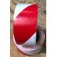 50mm Red and White Floor Marking Tape